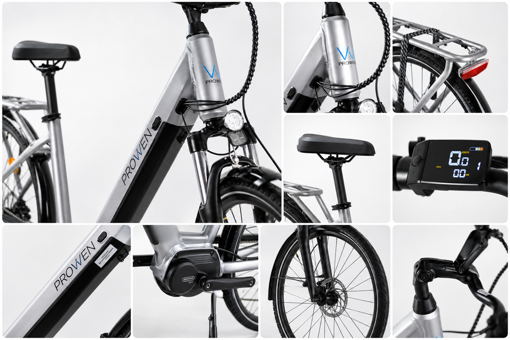 E-BIKE CTB 28" ALUMINIO MARFIL 9V CUES MT200 BAFANG 250W CENTRAL / 13Ah