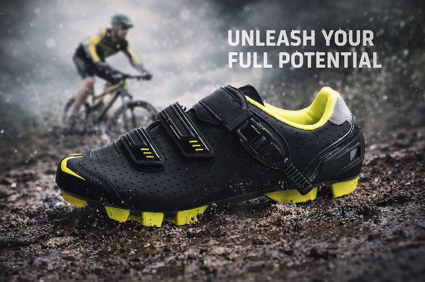 ZAPATILLAS MTB NEGRA/FLUOR