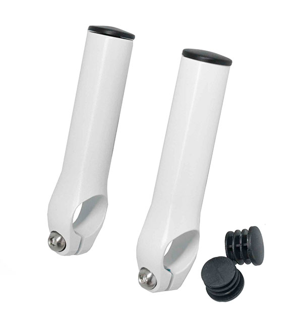 PROTHESE DE GUIDON BLANC CLAIR 58GRS L:80MM
