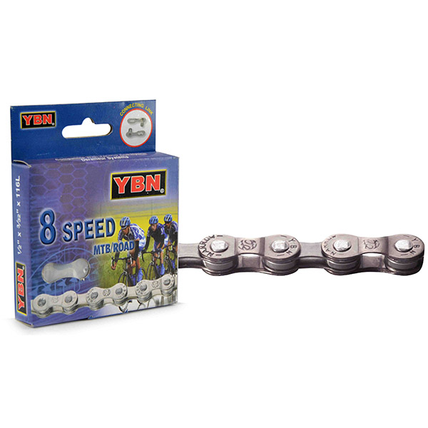 CADENA 8-VELOCIDADAES "YABAN" 1/2"X3/32" PLATA