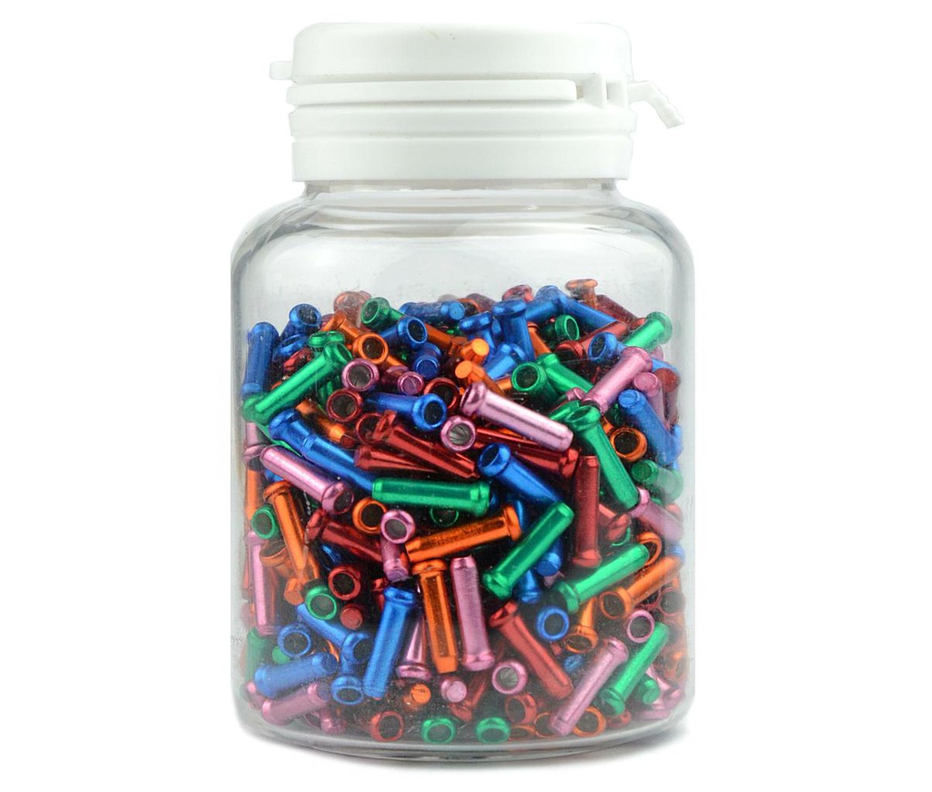TERMINALES DE CABLE DE 2.4MM, COLORES SURTIDOS (500 PIEZAS)