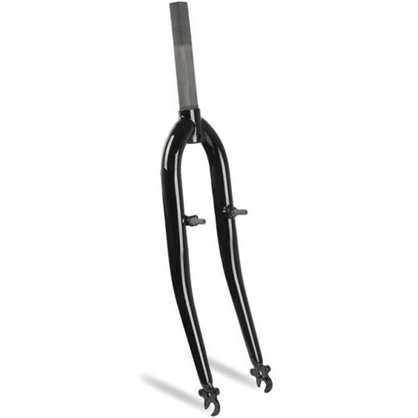 HORQUILLA 24" ACERO ROSCA  22.2MM 1" L-200mm NEGRA