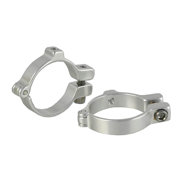 ABRAZADERA PORTABIDON, 34.9MM,  ALUMININIO PLATA QW