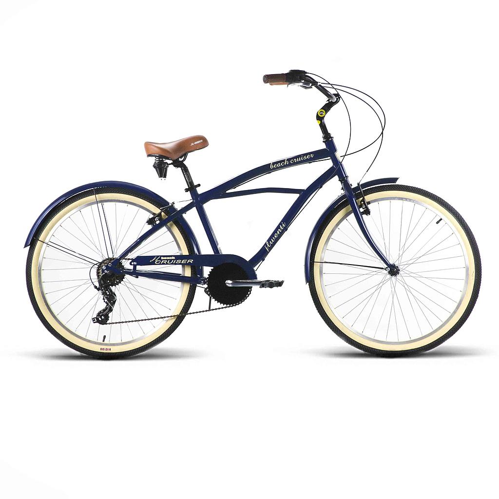 BEACH CRUISER 26" HOMBRE AZUL OSCURO 6 VEL SHIM. 2020