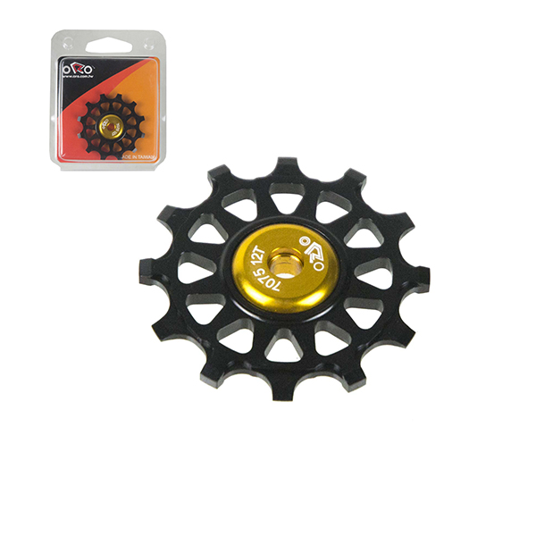 ROLDANA ALUMINIO 12T "ORO" COLOR NEGRO 