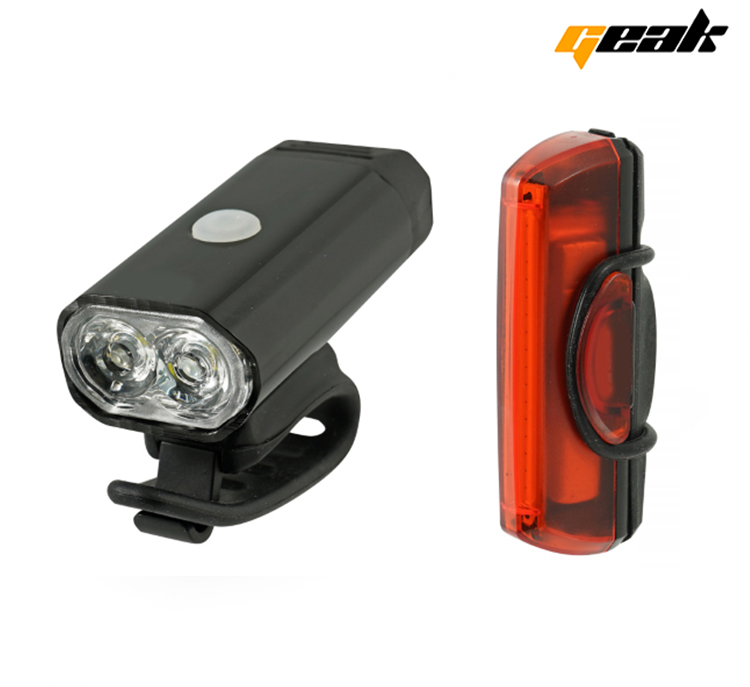 CONJUNTO LUCES DELT.TRAS USB 400LUMEN GEAK