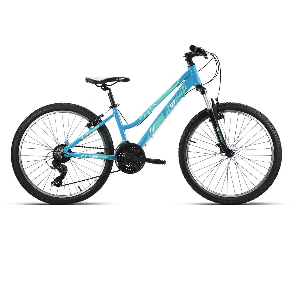 BICI 26" MUJER ALUM SHIMANO 21VEL CELESTE T-17