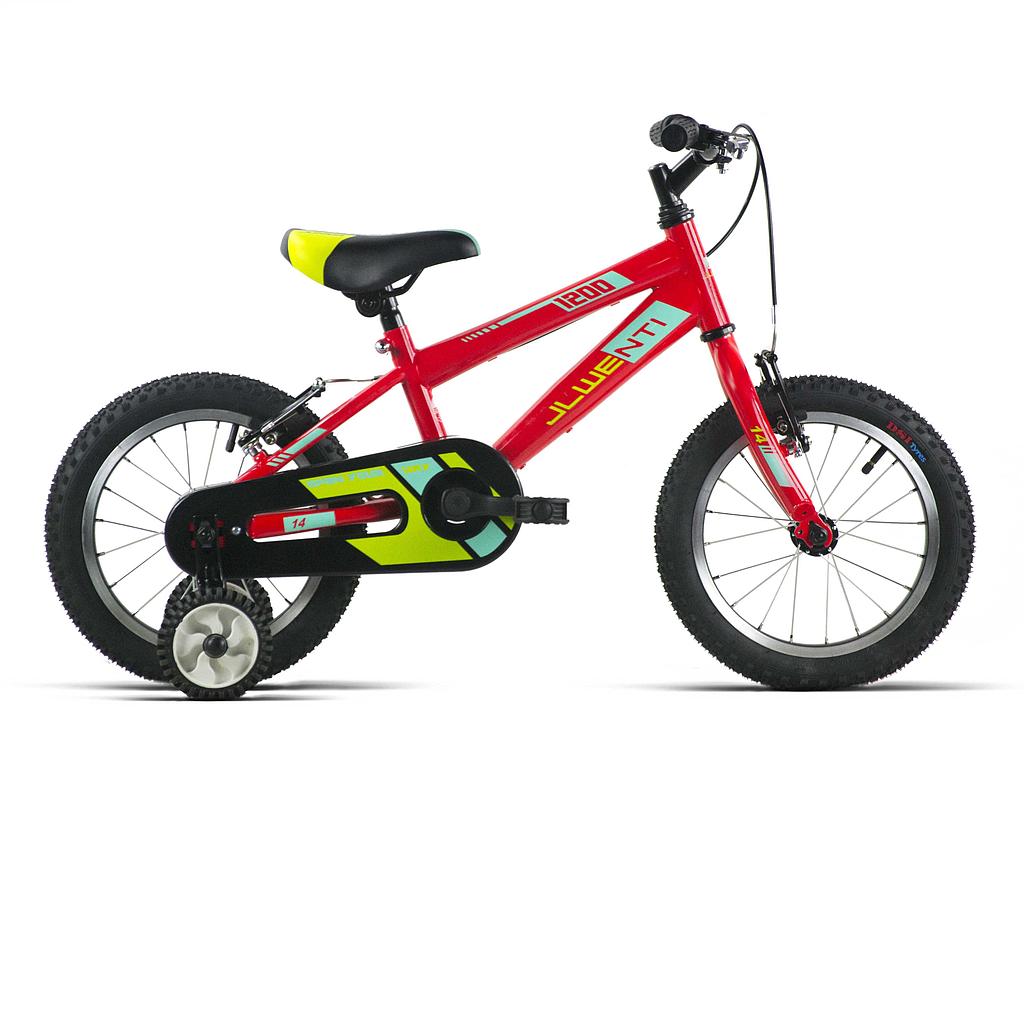 BICI 14" NIÑO ROJO/NEGRO "MOD 1200" 2023