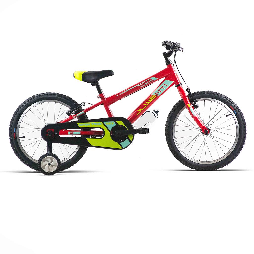 BICI 18" NIÑO ROJO/NEGRO "1200" 2023