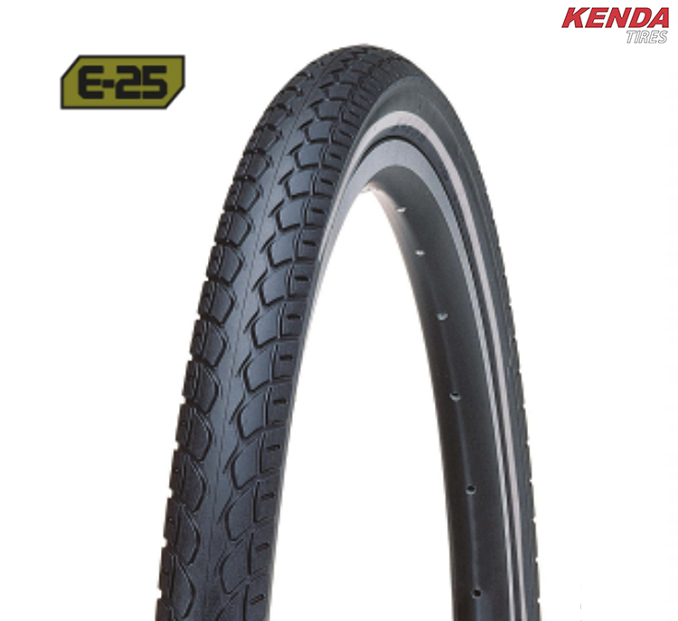 CUBIERTA 700X35 NEGRA "KENDA" K924 ANTIPINCHAZOS REFLEC.