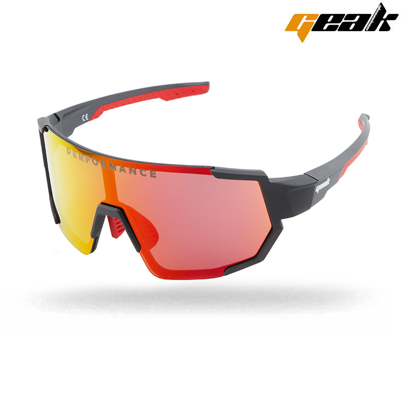GAFAS CICLISTA "GEAK" GREY PERFORMANCE CON FUNDA