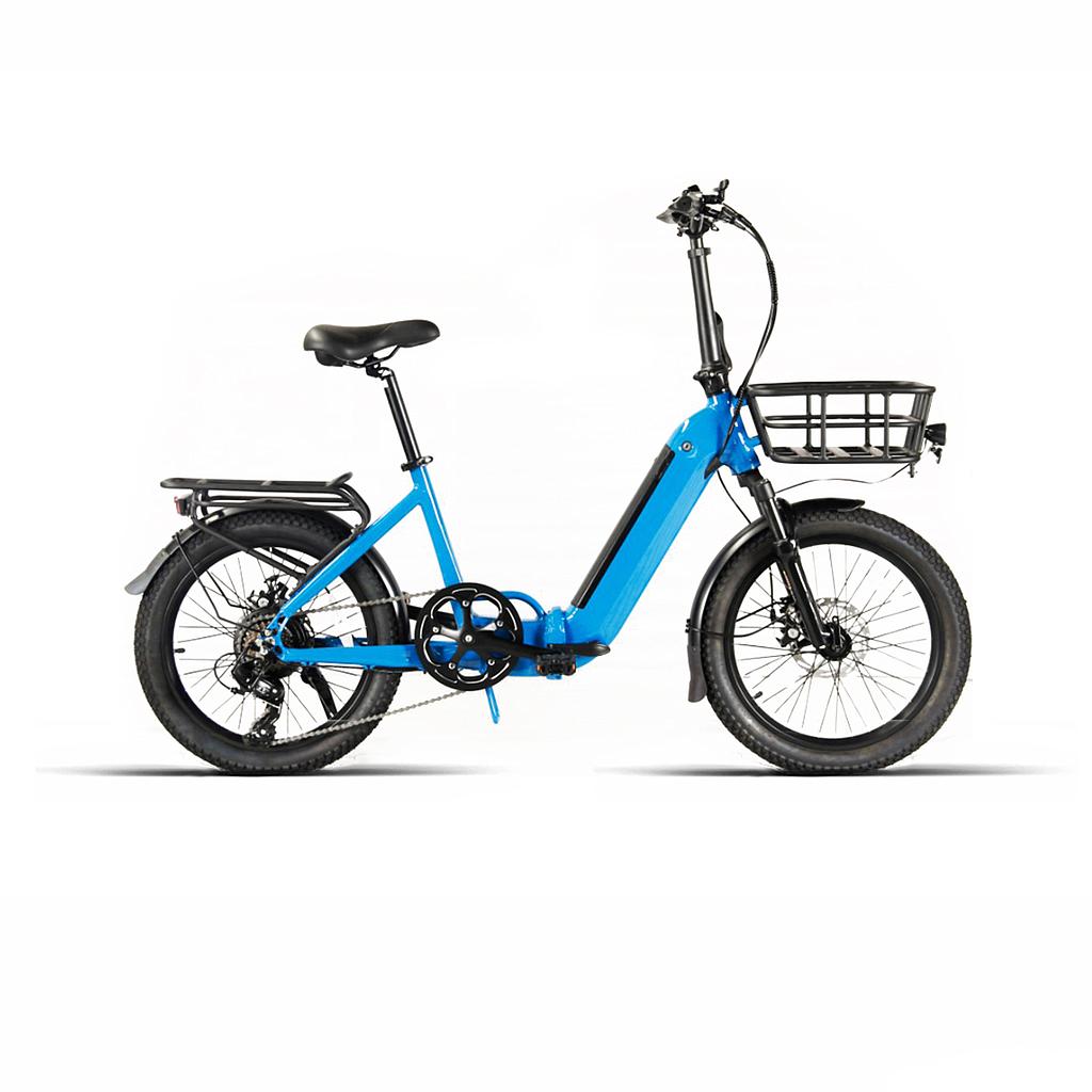 E-BIKE PLEGABLE 20" 7VEL "MOD MOVE" AZUL (SIN CESTA)