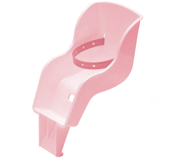 SILLITA PORTA-MUÑECOS COMPACTO PVC COLOR ROSA 