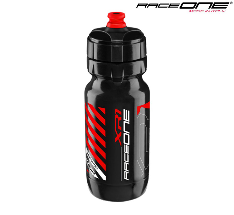 BIDON RACEONE XR1 600ML PRETO-VERMELHO