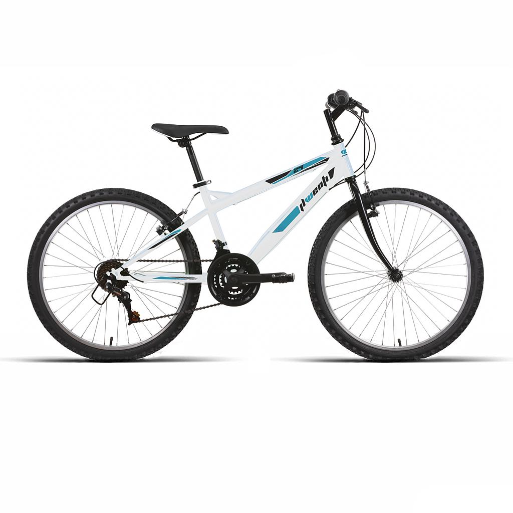 BICI 24" UNISEX "ECONOMICA" 18VEL BLANCA 2025