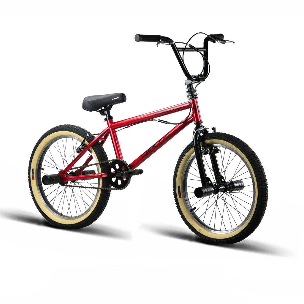BMX 20" ACERO "DIRTY URBAN" FREESTYLE ROJO 2025