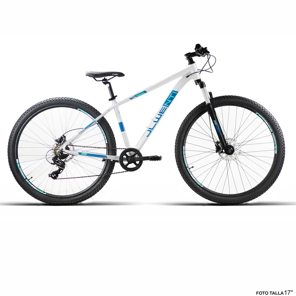 BICI 29" ALUM BLANCA F/D HIDRA. "RC300" SHIMANO 1x8VEL T-17