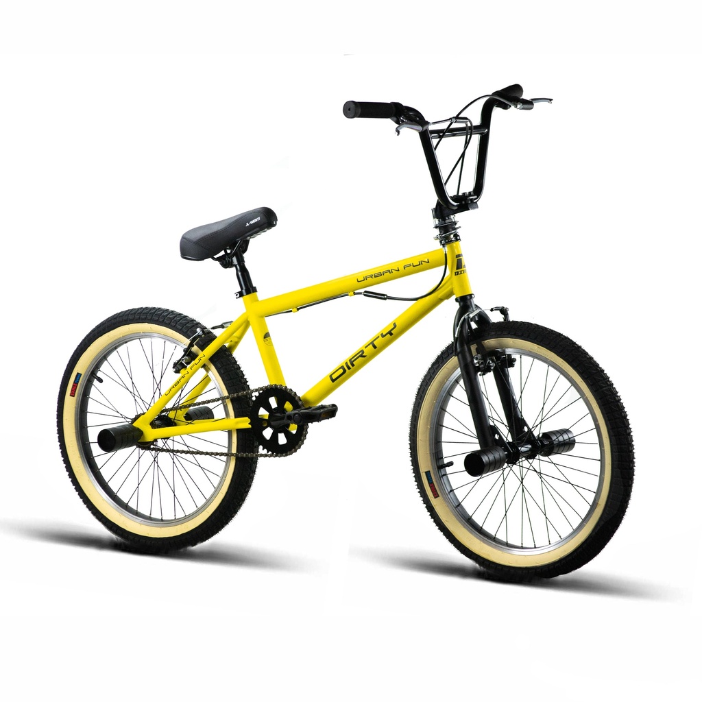 BMX 20" ACERO "DIRTY URBAN" FREESTYLE AMARILLO 2025
