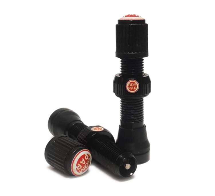 VALVULA A/V TUBELESS ALUMINIO 44MM REDONDA BOMPAR (PAR)