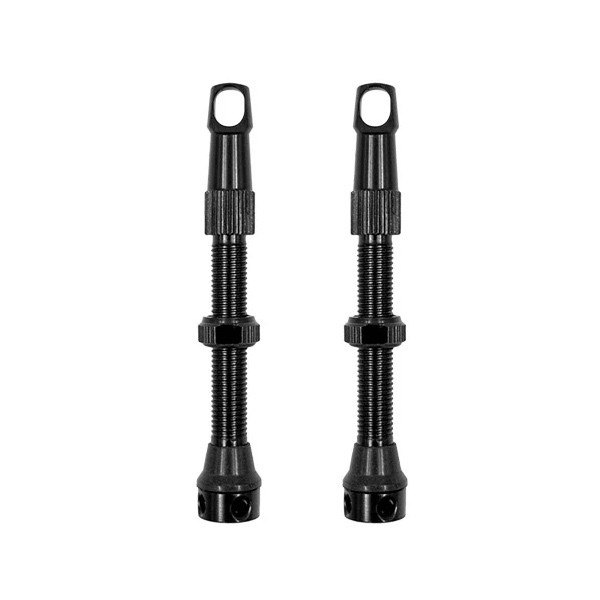 VALVULAS ALUMINIO F/V 48MM (PAR) COLOR NEGRO Dr.Bike