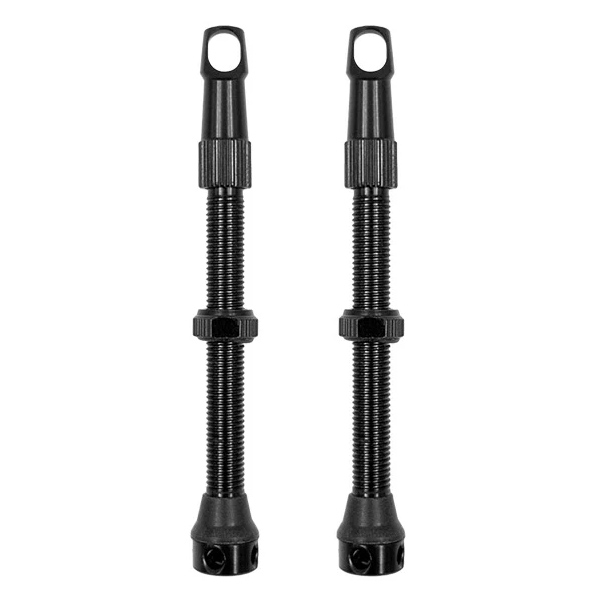 VALVULAS ALUMINIO F/V 60MM (PAR) COLOR NEGRO Dr.Bike