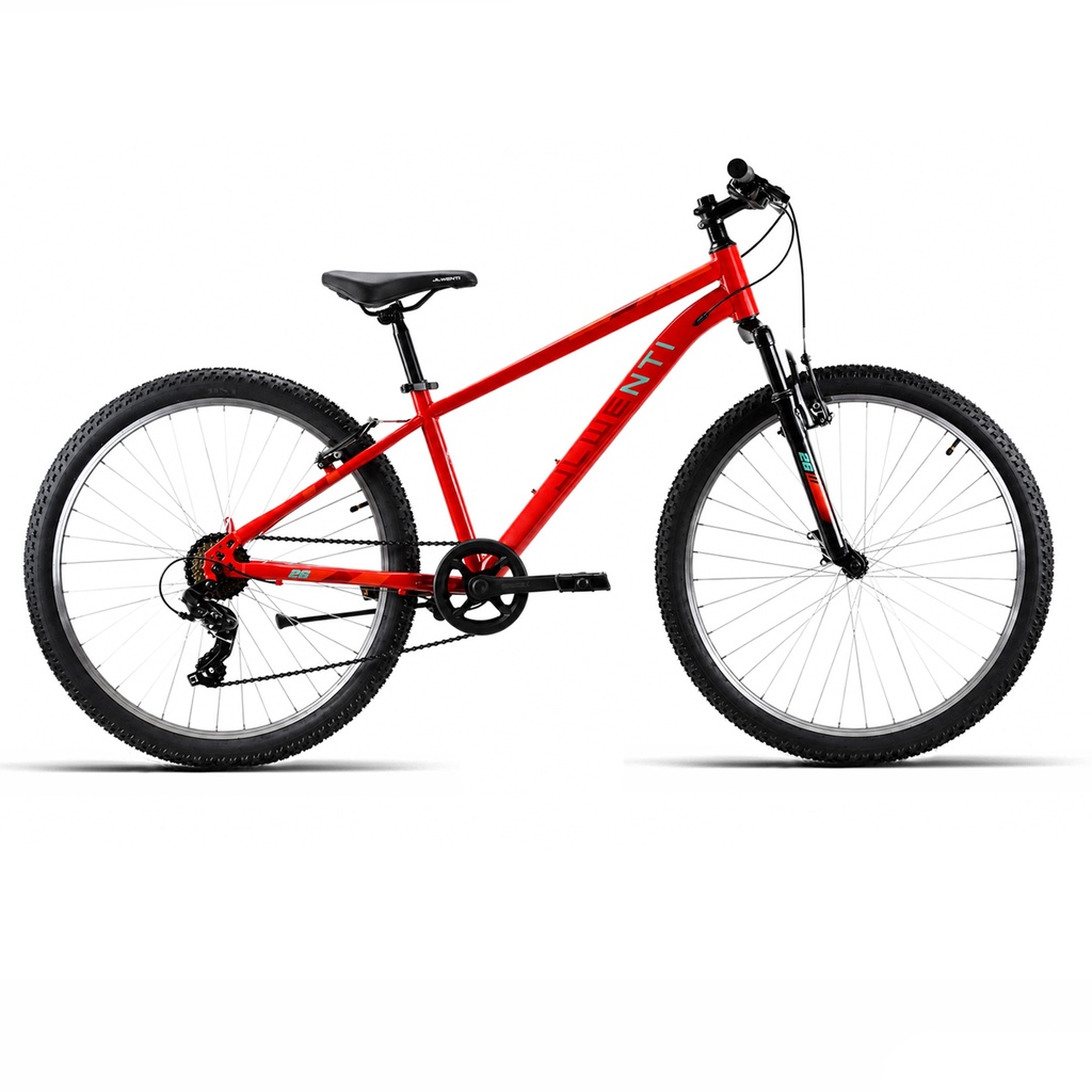 BICI 26" HOMBRE ACERO C/SUSP "SHIMANO" 1x7 ROJO T-14