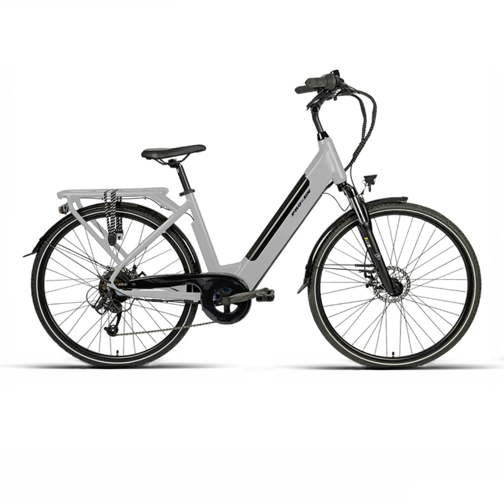 E-BIKE CTB 28" ALUMINIO GRIS 7V F/DISCO BAFANG 250W / 12.8Ah
