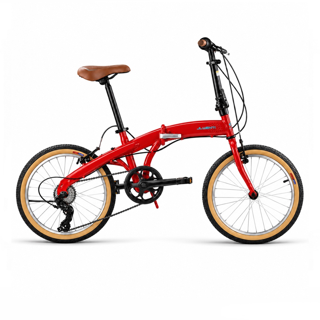BICI PLEGABLE 20" ACERO 6VEL REVO SHIMANO. ROJA 2027