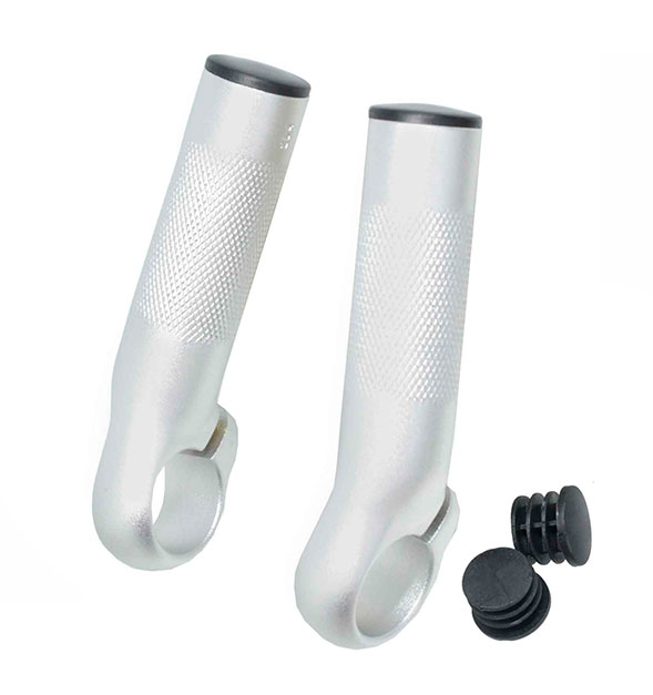 PROTESIS MANILLAR ALUMINIO PLATA L:90MM