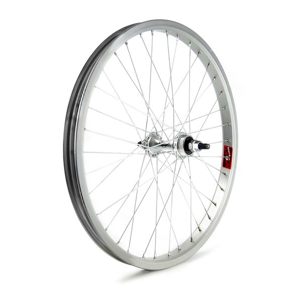 RUEDA TRASERA BMX-729 BUJE ALUMINIO PLATA QW