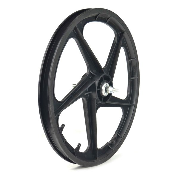 RUEDA DELANTERA PLASTICO BMX,NEGRO