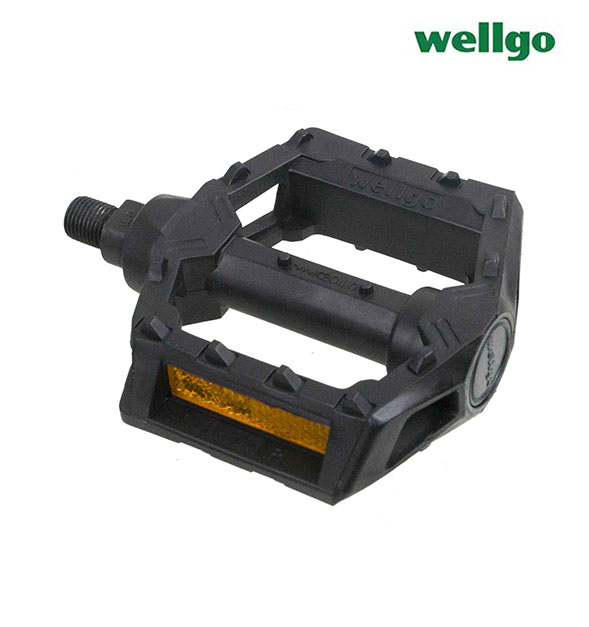 PEDAL BMX DE PLASTICO CON BOLAS "WELLGO" ROSCA 1/2"