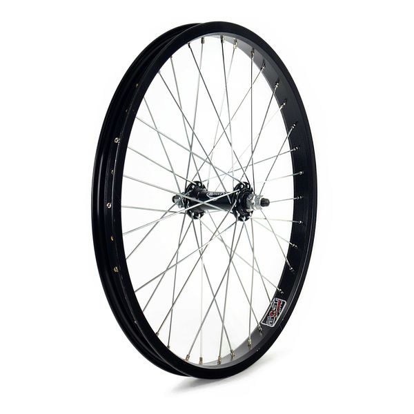 RUEDA DELANTERA DE BMX EN NEGRO ALUMINIO