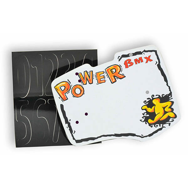 PLACA BMX "POWER BMX",PLASTICO