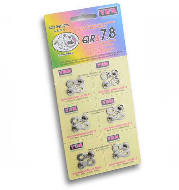 CONECTOR CADENA 6/PCS.1/2"X5/64" UNIVERSAL 7/8 VEL