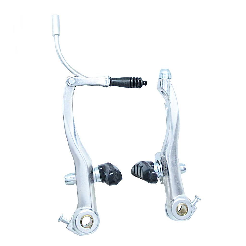 FRENOS V-BRAKE 4PCS (KWC-9) ALUMINIO PLATA