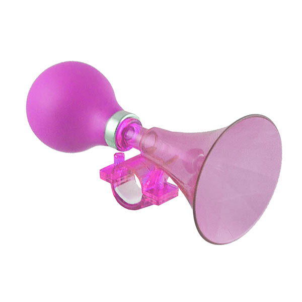 BOCINA PLASTICO TRANSPARENTE EN ROSA
