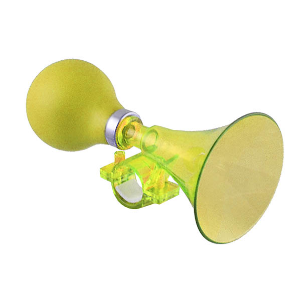 BOCINA PLASTICO TRANSPARENTE EN AMARILLO 