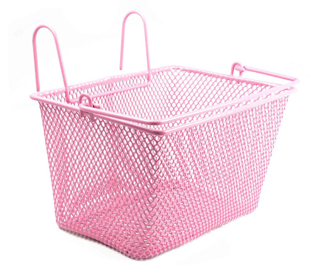 CESTA 16" CON GANCHO ROSA 240x140mm