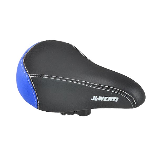 SILLIN MTB-16" "JL-WENTI" NEGRO/AZUL C/NUEZ 210x130mm
