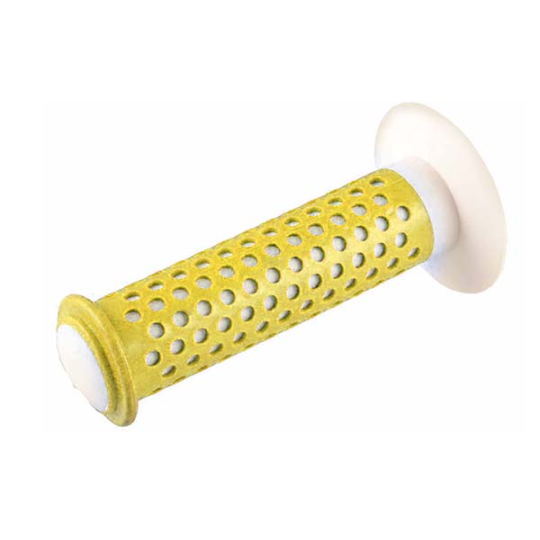 PAR PUÑOS BMX AMARILLO/BLANCO 120MM QW