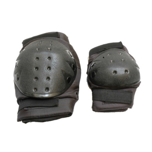 CONJUNTO RODILLERA.+CODERAS,MC-7,NEGRO