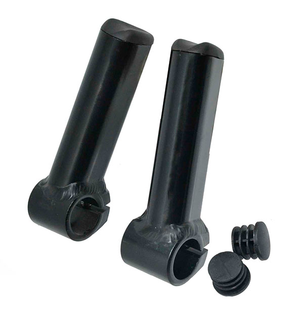 PRÓTESE DE GUIDÃO DE ALUMÍNIO PRETO L:100MM