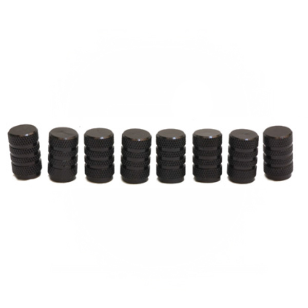 TAPONES VALVULA ALUMINIO EN NEGRO,CHF-09Q (8 PIEZAS)