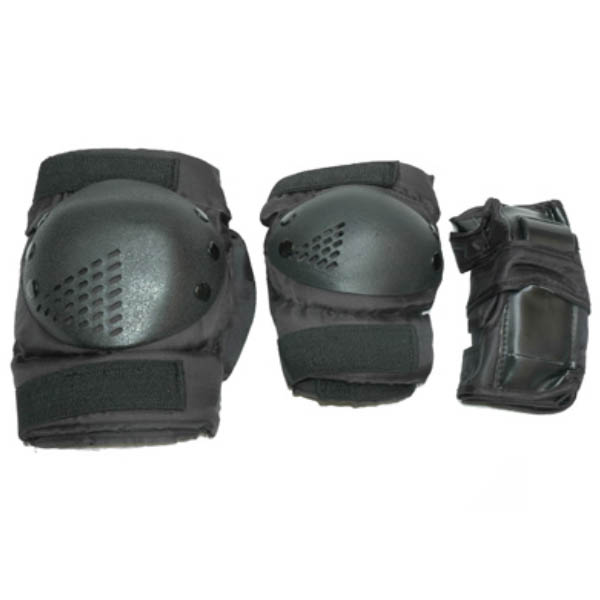 CONJUNTO RODILLERA-CODER-MUÑEQUERA EN NEGRO