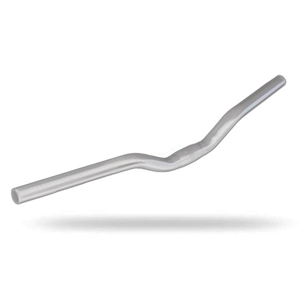 MANILLAR DOBLE ALTURA ALUMINIO 28.6 PLATA 580mm 