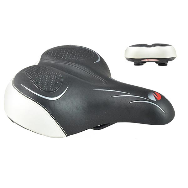 SILLIN CONFORT C/ELASTOMEROS NEGRO/BLANCO 260x210mm