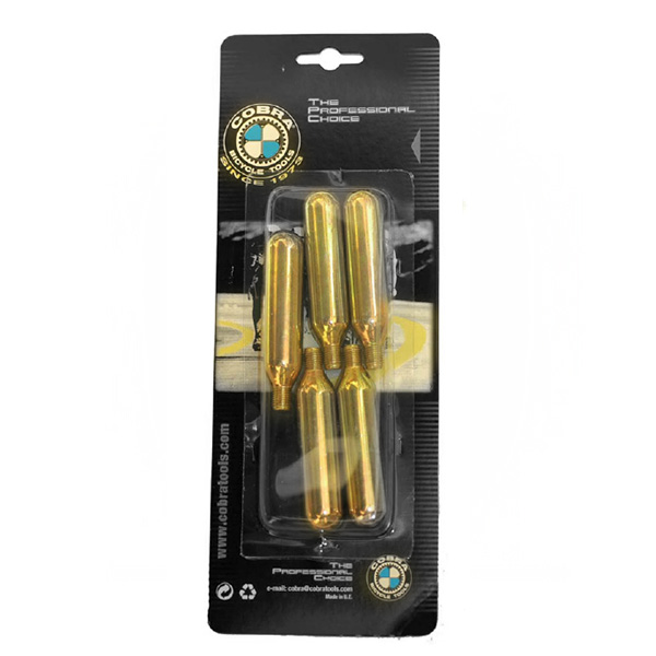 CARTUCHO CO2 , 12GRS,  BLISTER 5PCS