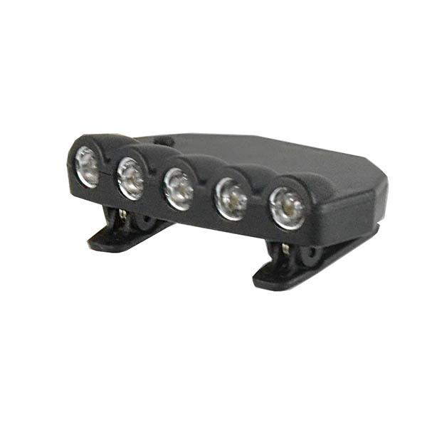 LUZ DELANTERA 5-LEDS, CON CLIPS PARA VISERA