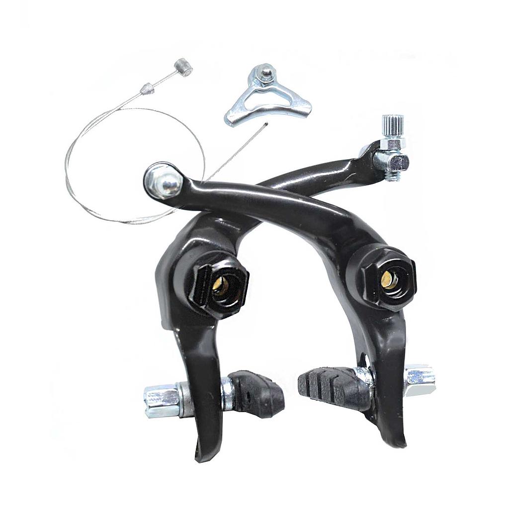 FRENOS (U-TYPE) 2PCS DELT+TRAS ALUMINIO NEGRO